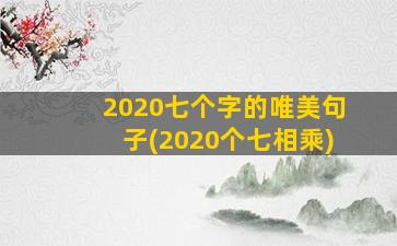 2020七个字的唯美句子(2020个七相乘)