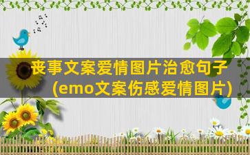 丧事文案爱情图片治愈句子(emo文案伤感爱情图片)